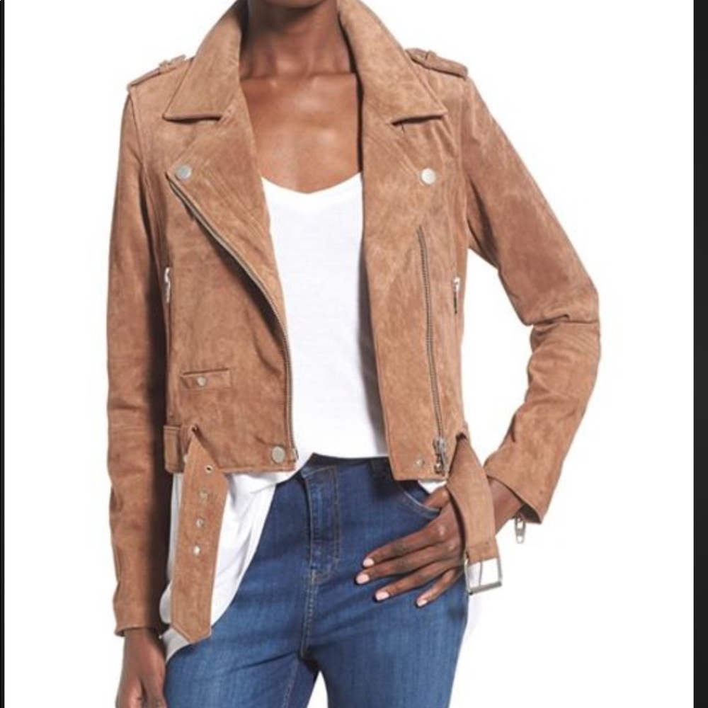 BLANK NYC Suede Motto Jacket